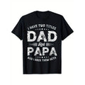 TNF'WB shield Day "Swoosh Have Two Titles Dad & Papa" Men'WB shield T-Shirt