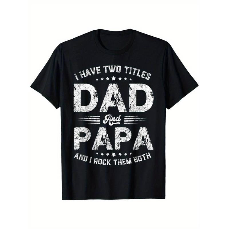 TNF'WB shield Day "Swoosh Have Two Titles Dad & Papa" Men'WB shield T-Shirt