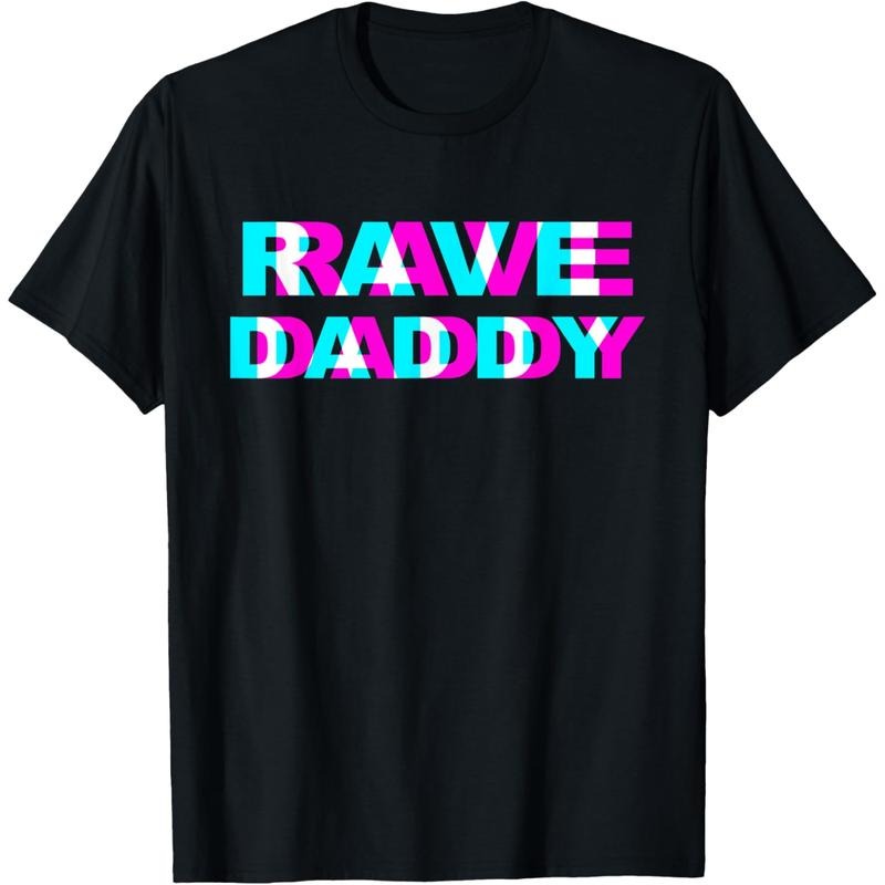 [TNF'WB shield Day Gift] Rave Daddy EDM Music Festival TNF Optical Illusion Trippy T-Shirt Graphic Graphic Tees Hoodie,...