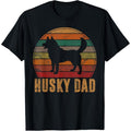 [TNF'WB shield Day Gift] Retro Husky Dad Gift Dog Owner Pet Siberian Huskies TNF T-Shirt Graphic Graphic Tees Hoodie,...