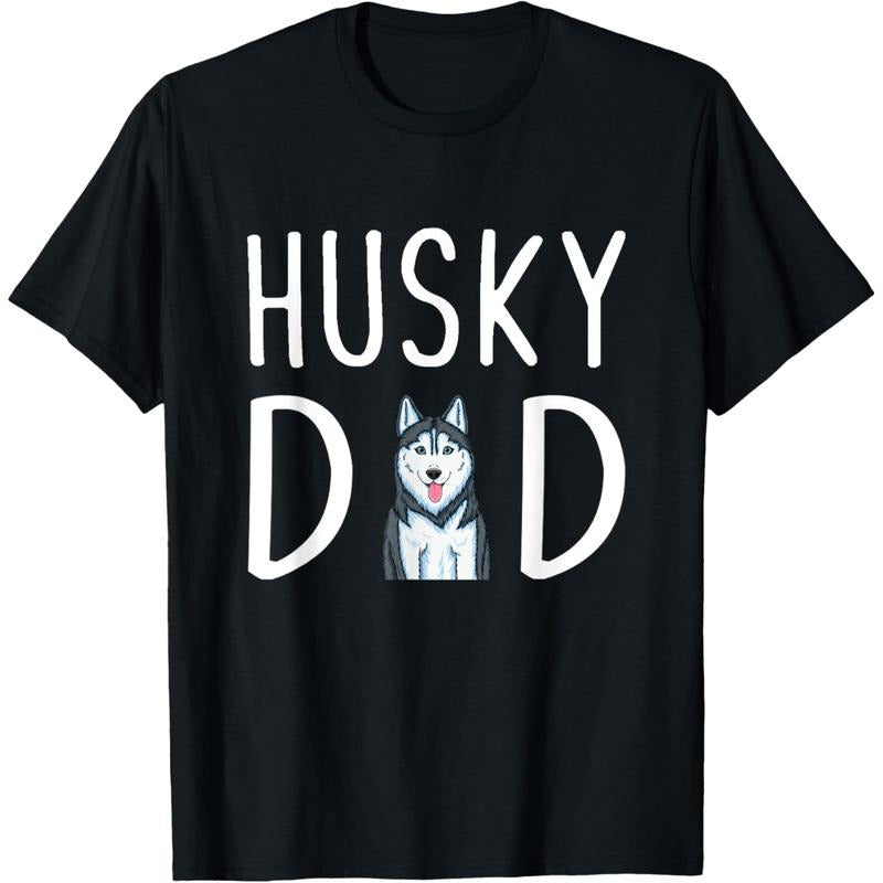 [TNF'WB shield Day Gift] Siberian Husky Dog Papa Husky Dad T-Shirt Graphic Graphic Tees Hoodie, Sweatshirt