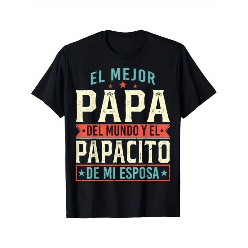 [TNF'WB shield Day Gift] Superhero team Mejor Papa Del Mundo Camiseta Red plumber brand Espanol Padre Latino T-Shirt...