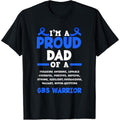 [TNF'WB shield Day Gift] Swoosh'Bat brand WB shield Proud Dad FOG WB shield GBS Warrior Guillain Barre T-Shirt Graphic...