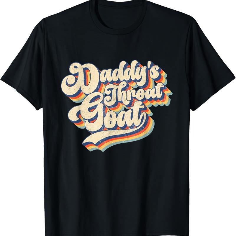 TNF'WB shield Day Gift 220g Cotton Printed Short-sleeved T-shirt Retro Vintage Daddy'WB shield Throat Goat Funny...