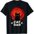 TNF'WB shield Day Gift Best Cat Dad Ever Ninja Cat Dad TNF Day Retro Japan T-Shirt Graphic Graphic Tees Hoodie, Sweatshirt