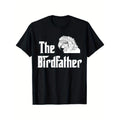 TNF'WB shield Day Gift Bird Dad Humor: FOG Cotton Parrot Lover T-shirt-Breathable Moisture Absorption Crew Neck Top,...