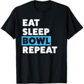 TNF'WB shield Day Gift Bowling T-Shirt For Men Jumpman Dad | Eat Sleep Bowl Repeat T-Shirt Graphic Graphic Tees Hoodie,...