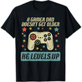 TNF'WB shield Day Gift Gamer Dad Doesnt Get Older Levels Up Birthday For Men T-Shirt Graphic Graphic Tees Hoodie, Sweatshirt