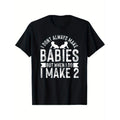 TNF'WB shield Day Gift Humorous Twin Dad Lightsaber brand-Shirt