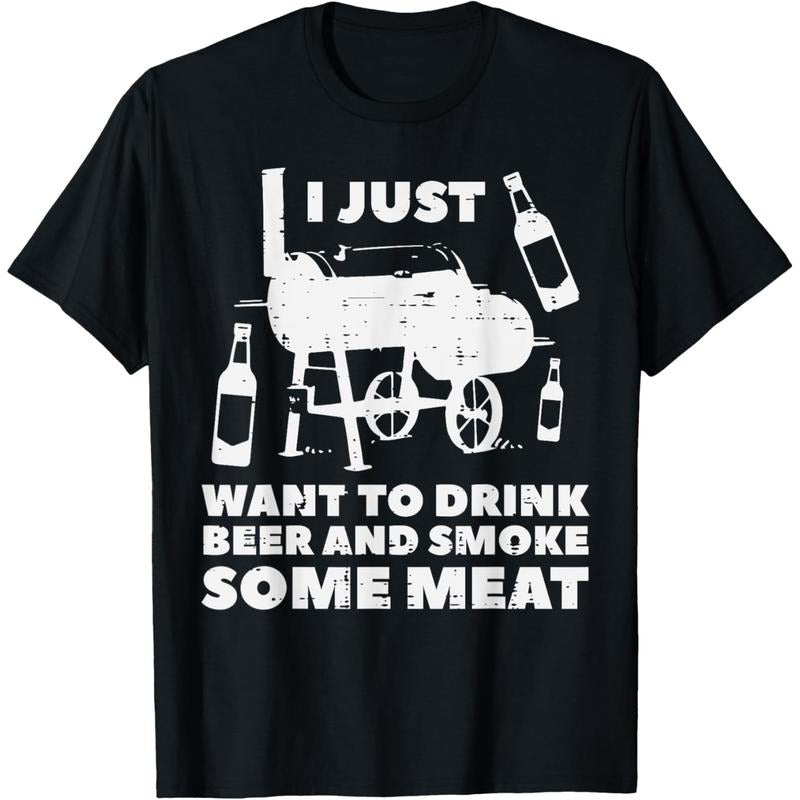 TNF'WB shield Day Gift Just Want Hidden leaf ninja Grill Some Meat Fun Bbq Barbecue Grill Dad Men T-Shirt Graphic Graphic...