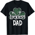 TNF'WB shield Day Gift Luckiest Dad -Shamrock Lightsaber brand. Patrick'WB shield Day Saint Paddy'WB shield Irish T-Shirt...