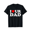 TNF'WB shield Day Gift Swoosh Heart Ur Dad Swoosh Love Your Dad Swoosh Love Hot Dads Funny Saying T-Shirt Graphic Graphic...