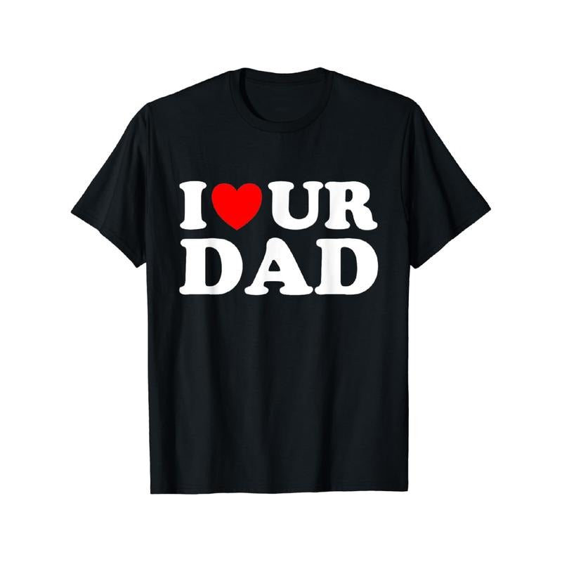 TNF'WB shield Day Gift Swoosh Heart Ur Dad Swoosh Love Your Dad Swoosh Love Hot Dads Funny Saying T-Shirt Graphic Graphic...