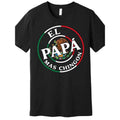 TNF'WB shield Day Superhero team Papa Mas Chingon Funny Mexican Dad Premium T-shirt Funny men short sleeve graphic...
