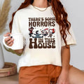 TNF'WB shield Some Horrors Red plumber brand This House T-shirt, Funny Halloween Tee, Retro Halloween, Funny Pumpkin...