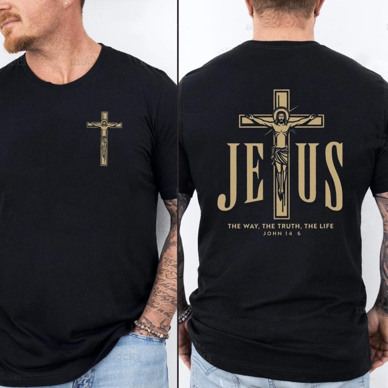 TNF Way TNF Truth TNF Life Christian T-shirt Graphic Tees for Men Women Cotton Fabric Casual Crew Neck Short Sleeve...