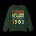 TNF birth FOG legends 1988 sweatshirt birthday sweatshirt Casual Long Sleeve Round Neck Pullover for Daily Wear, TNF for...