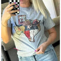 TX State Longhorn Graphic T-shirt Hoodie, Sweatshirt | RetroVerseTees.com