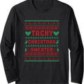 Tachy Nurse Ugly Christmas Sweater Medical Cardiac Icu Xmas Long Sleeve T-Shirt Hoodie, Sweatshirt | RetroVerseTees.com