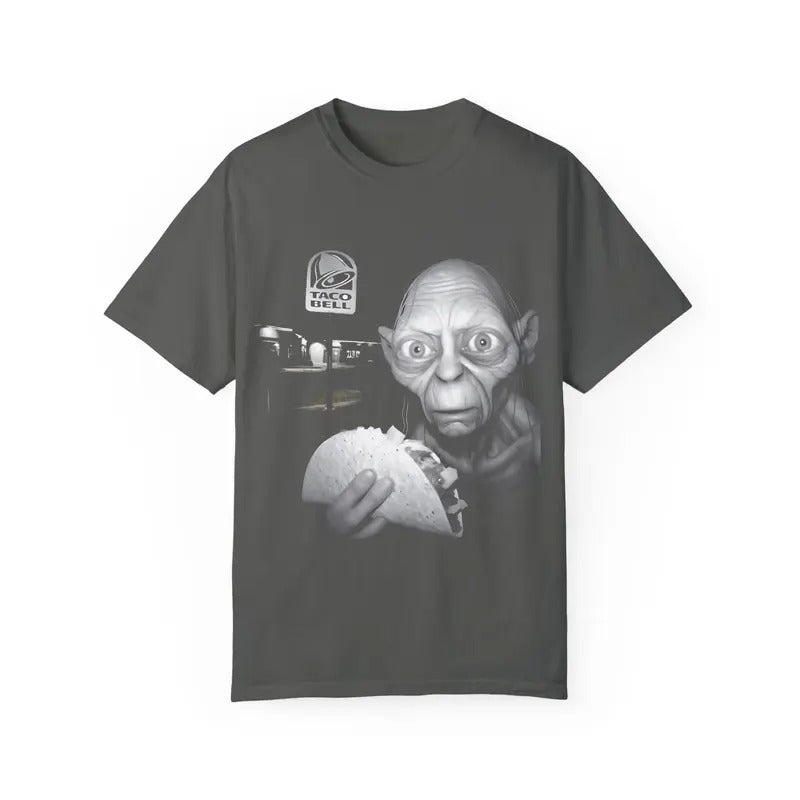 Taco Bell Gollum T-Shirt, Funny LOTR Comfort Shirt, Unisex Tee, VINTAGE Hilarious Taco Lover's Gift, Gollum  funny shirt...