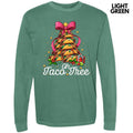 Taco Christmas Tree Long Sleeve Comfort Colors T-Shirt 'NLB Hoodie, Sweatshirt | RetroVerseTees.com