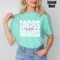 Tacos & Margs White Comfort Colors T-Shirt 'NLB' Hoodie, Sweatshirt | RetroVerseTees.com