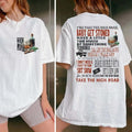 Take The High Road Both Sides Tee, Koe Western Vibes Graphic Tee, Country Music Shirt Y2k Graphic Hoodie, Sweatshirt