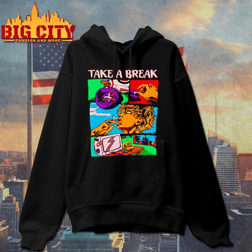 Take a break comic style shirt