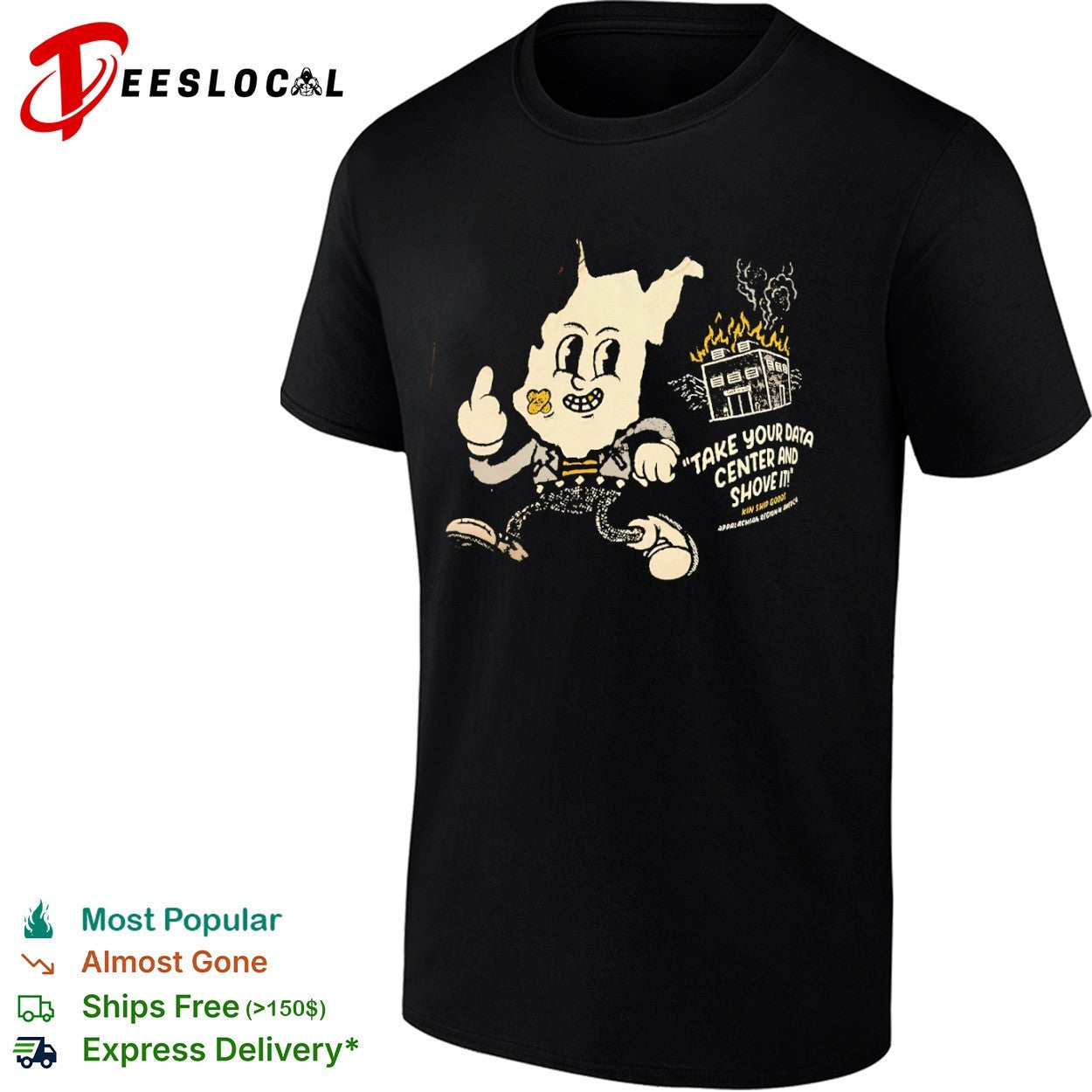 Take your data center and shove it burning building shirt