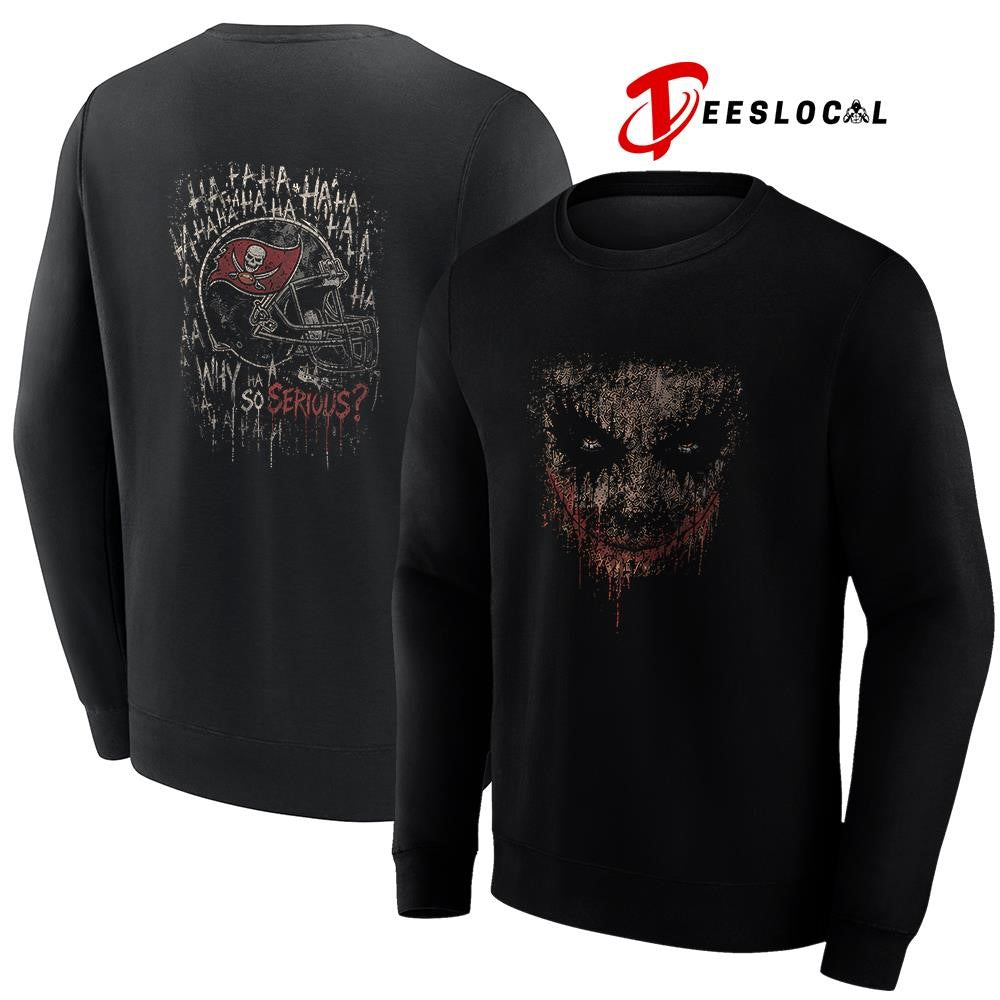 Tampa Bay Buccaneers x Joker ha ha ha why so serious graphic shirt