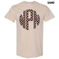 Tan Checker Monogram Gildan Short Sleeve T-Shirt 'NLB' Hoodie, Sweatshirt | RetroVerseTees.com