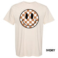 Tan Checkered Happy Face Comfort Colors T-Shirt 'NLB' Hoodie, Sweatshirt | RetroVerseTees.com