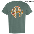 Tan Gingerbread Bow Monogram Comfort Colors T-Shirt 'NLB' Hoodie, Sweatshirt | RetroVerseTees.com