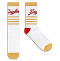 Leinenkugel's Beer Logo Crew Socks - White/Red/Tan T-Shirts, Hoodie, Sweatshirt | RetroVerseTees.com