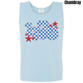 Tank Top - 1776 Blue Checker Comfort Colors Tank Top 'NLB' T-Shirts, Hoodie, Sweatshirt | RetroVerseTees.com