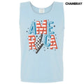 Tank Top - America Lightning Bolt Comfort Colors Tank Top T-Shirts, Hoodie, Sweatshirt | RetroVerseTees.com