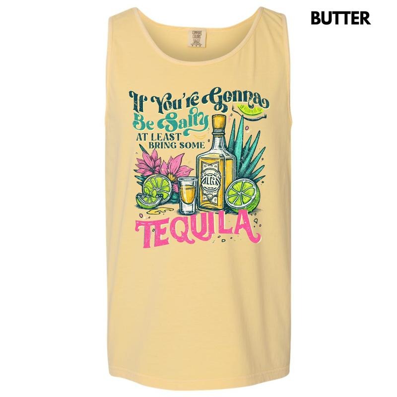 Tank Top - At Least Bring Tequila Comfort Colors Tank Top T-Shirts, Hoodie, Sweatshirt | RetroVerseTees.com