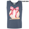 Tank Top - Baseball & Bat Coquette Comfort Colors Tank Top T-Shirts, Hoodie, Sweatshirt | RetroVerseTees.com