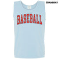Tank Top - Baseball Varsity Letter Comfort Colors Tank Top T-Shirts, Hoodie, Sweatshirt | RetroVerseTees.com