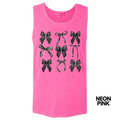 Tank Top - Black Bow Coquette Comfort Colors Tank Top 'NLB' T-Shirts, Hoodie, Sweatshirt | RetroVerseTees.com