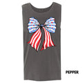 Tank Top - Bow-tiful Stars & Stripes Comfort Colors Tank Top 'NLB' T-Shirts, Hoodie, Sweatshirt | RetroVerseTees.com