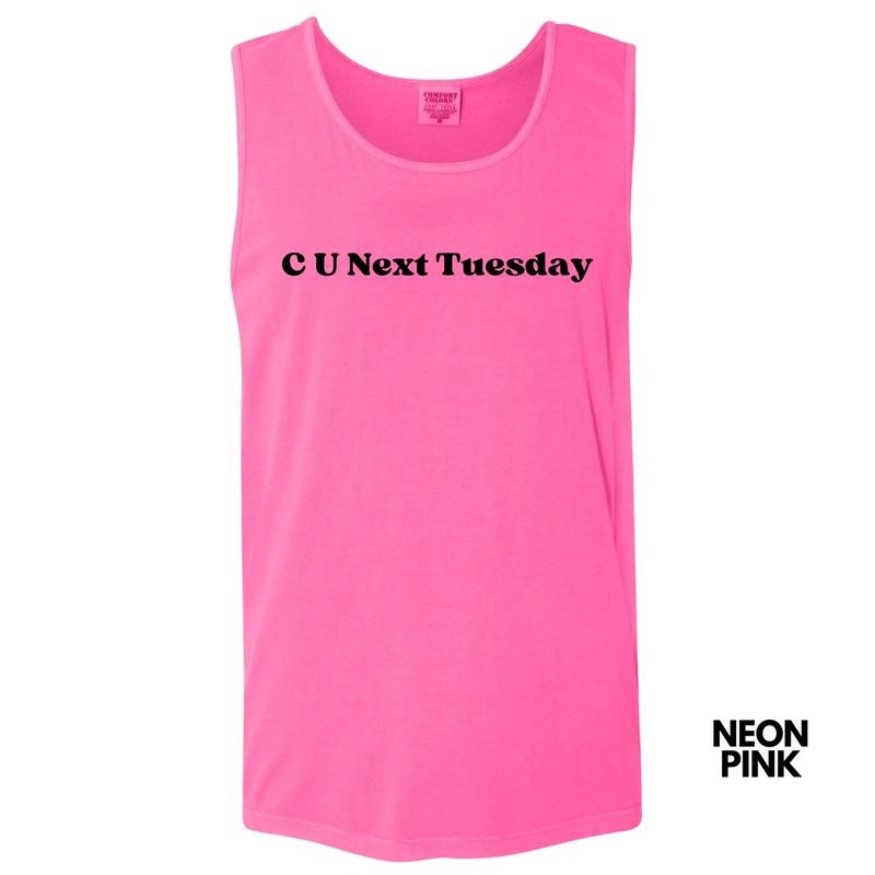 Tank Top - C U Next Tuesday Comfort Colors Tank Top 'NLB' T-Shirts, Hoodie, Sweatshirt | RetroVerseTees.com