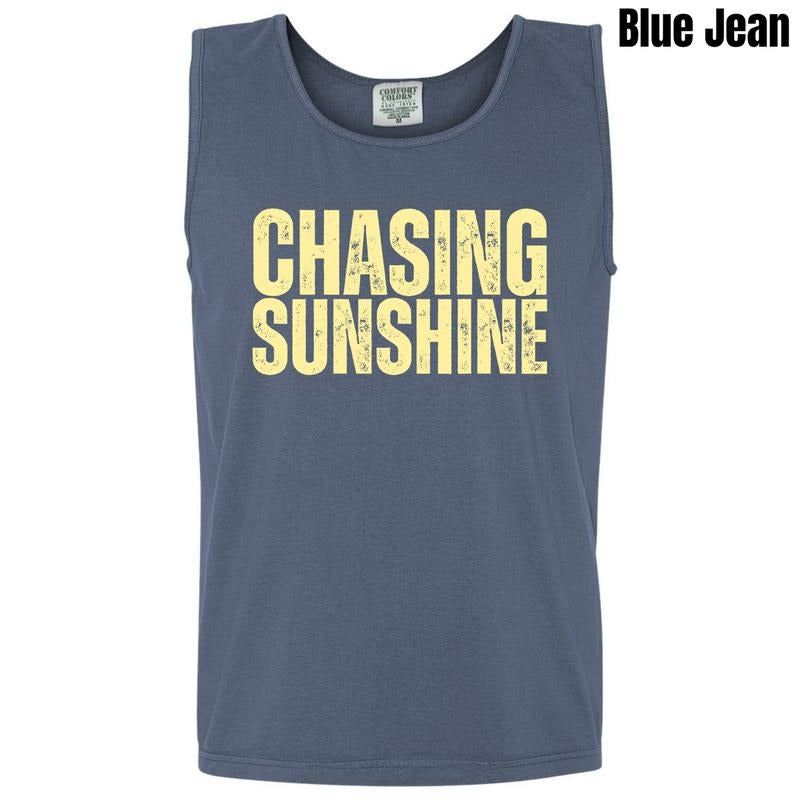 Tank Top - Chasing Sunshine Comfort Colors Tank Top 'NLB' T-Shirts, Hoodie, Sweatshirt | RetroVerseTees.com