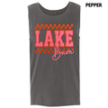 Tank Top - Checkered Lake Bum Puff Comfort Colors Tank Top T-Shirts, Hoodie, Sweatshirt | RetroVerseTees.com