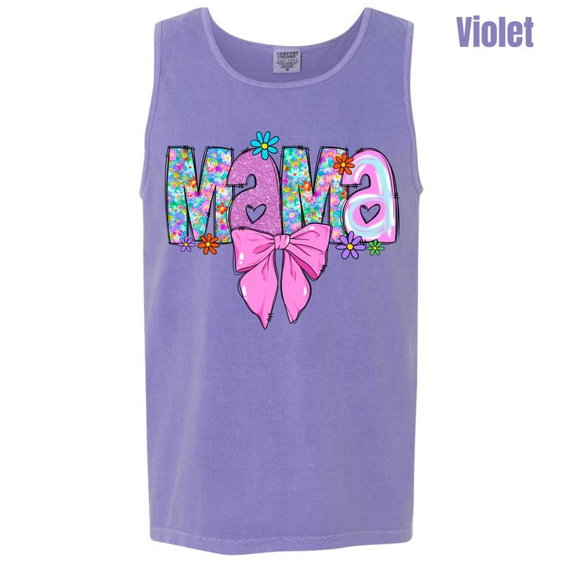 Tank Top - Cutie Colors Mama Comfort Colors Tank Top 'NLB' T-Shirts, Hoodie, Sweatshirt | RetroVerseTees.com