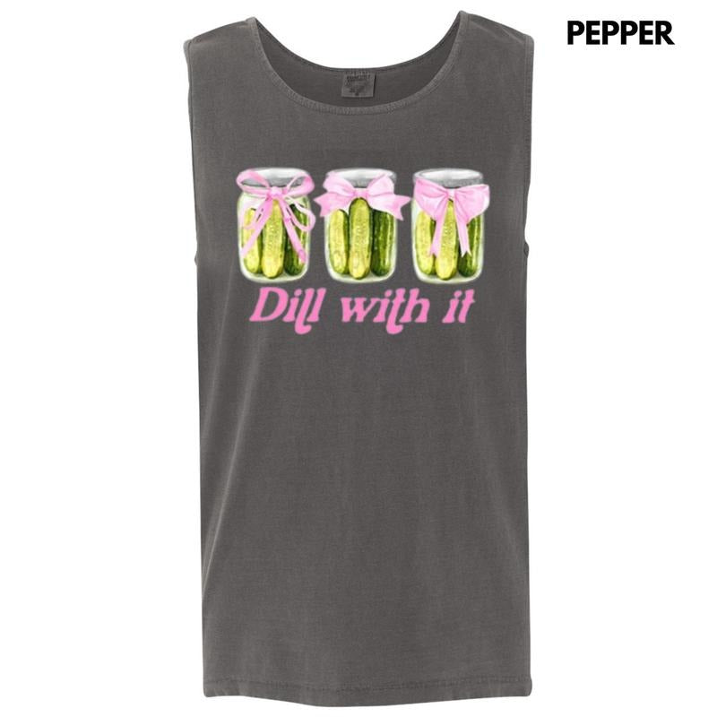 Tank Top - Dill With It Coquette Comfort Colors Tank Top T-Shirts, Hoodie, Sweatshirt | RetroVerseTees.com