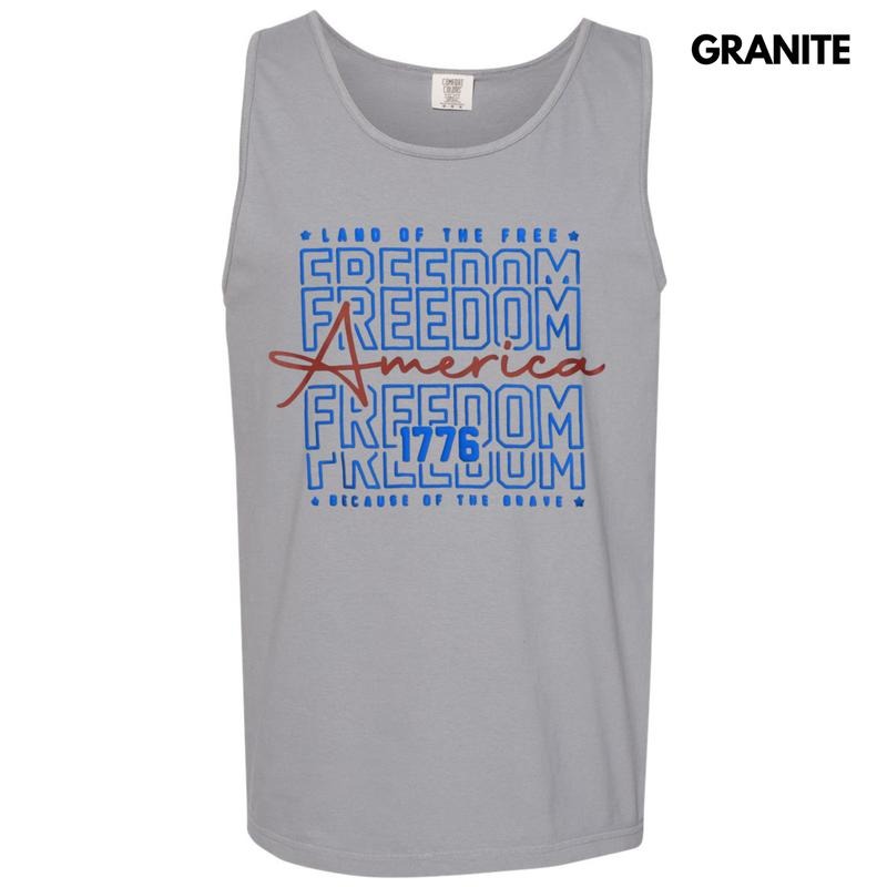 Tank Top - Freedom Puff Comfort Colors Tank Top T-Shirts, Hoodie, Sweatshirt | RetroVerseTees.com
