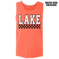 Tank Top - Lake Varsity Checkered Comfort Colors Tank Top 'NLB' T-Shirts, Hoodie, Sweatshirt | RetroVerseTees.com
