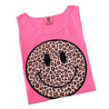 Tank Top - Leopard Happy Face Comfort Colors Tank Top 'NLB' T-Shirts, Hoodie, Sweatshirt | RetroVerseTees.com