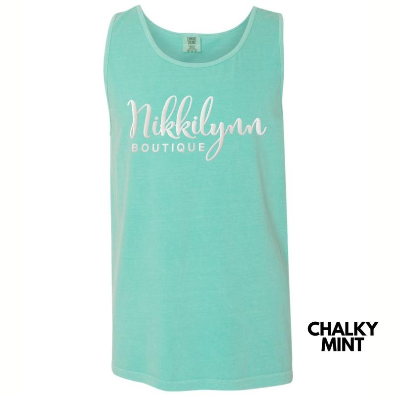 Tank Top - Nikkilynn White PUFF Comfort Colors Tank Top 'NLB T-Shirts, Hoodie, Sweatshirt | RetroVerseTees.com